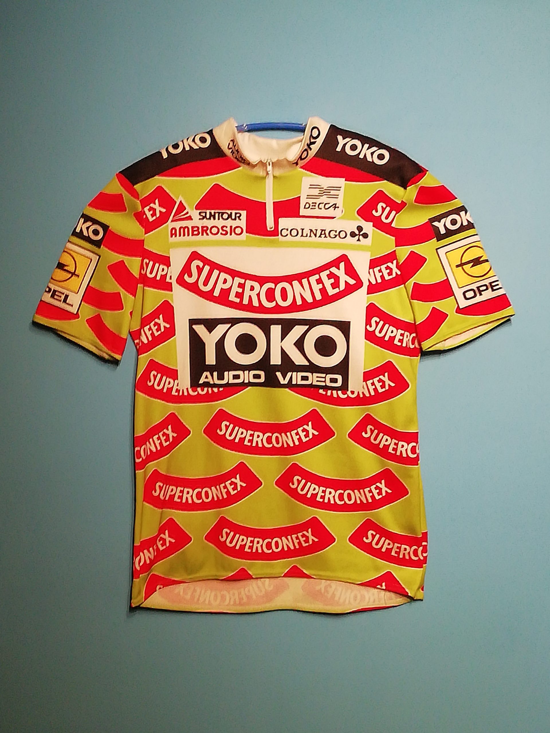 SUPERCONFEX (g)-YOKO-OPEL 1989 2e SHIRT WIELERSHIRT - Ton Merckx