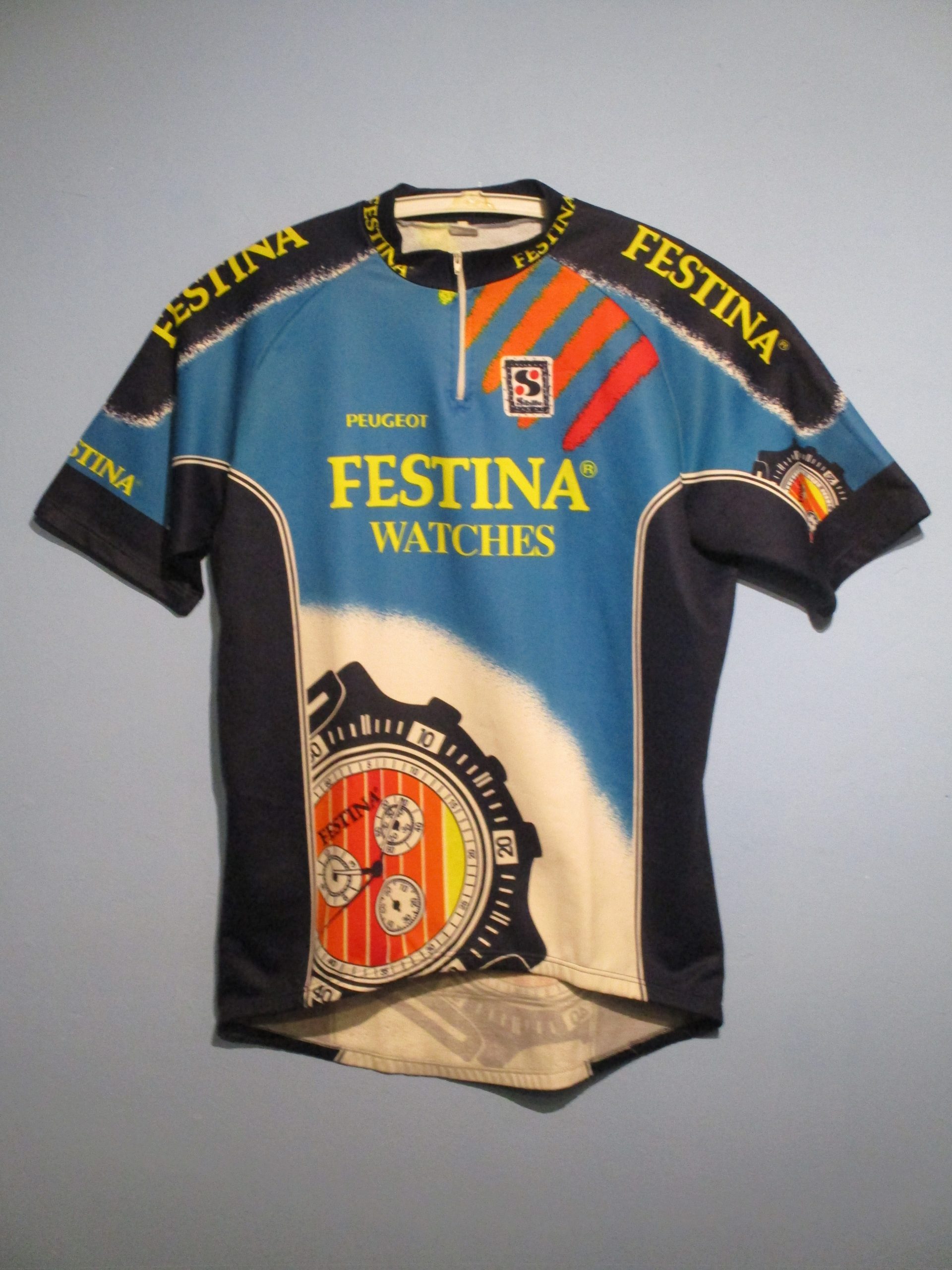 Maillot cyclisme vintage Sibille Festina Peugeot – The Sport Nuggets