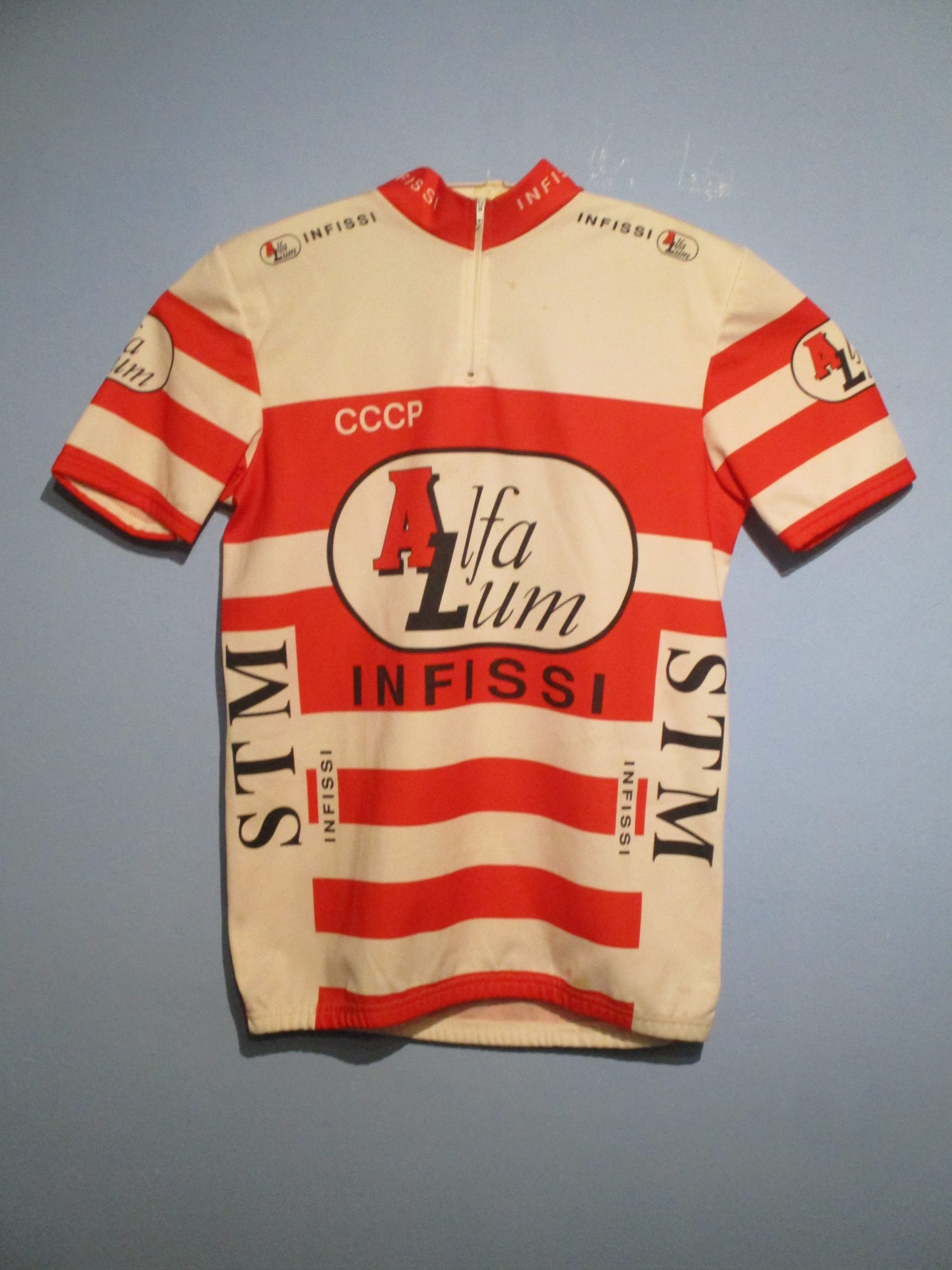 Maillot Cyclisme Vintage Homme Alfa Lum – Legano STM, Vert, Taille XL – Tenue Vélo Rétro