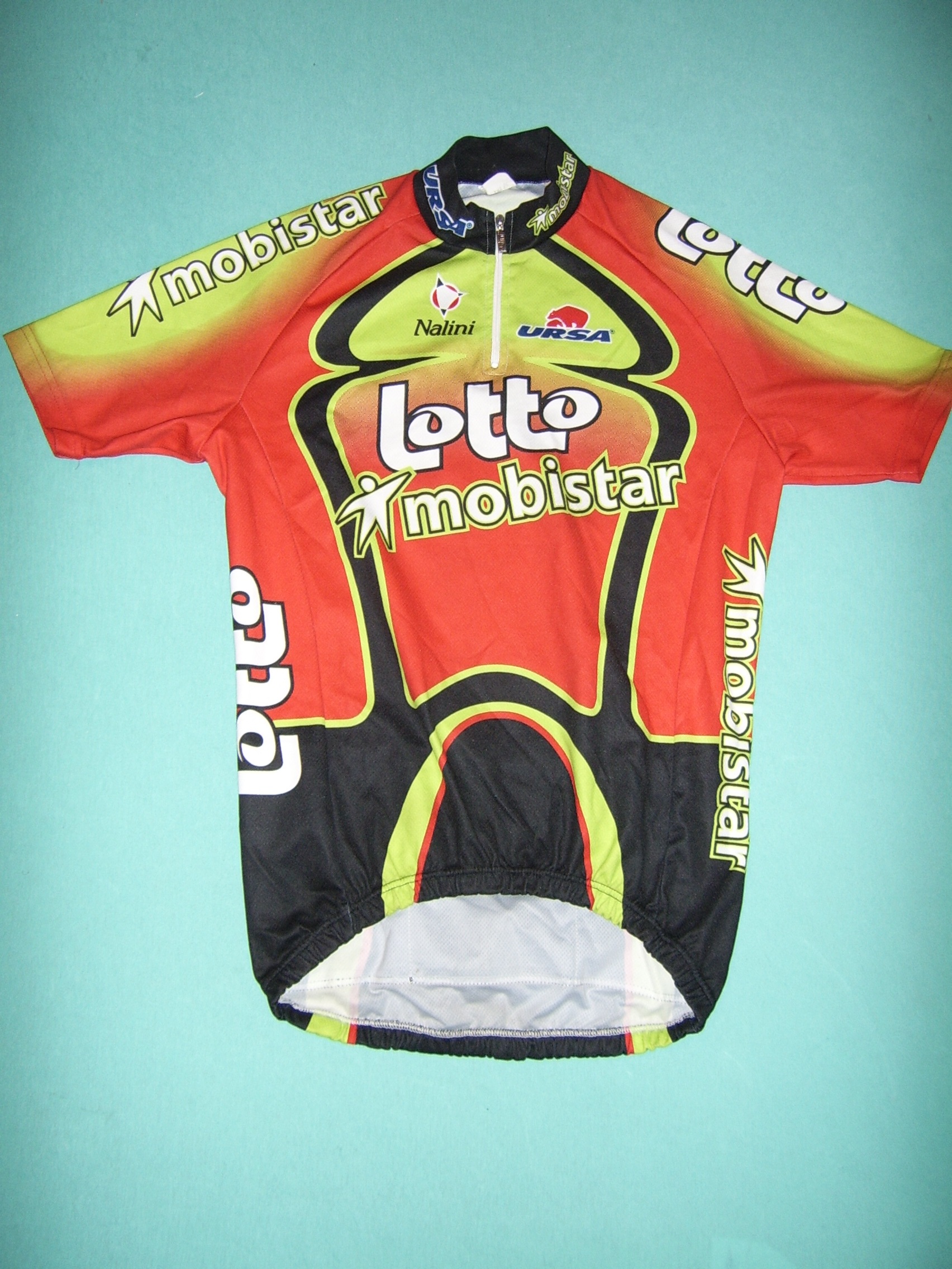 Maillot Cyclisme Réplique Lotto–Dstny Mobistar 1998 Belgique – Nalini Taille 51cm