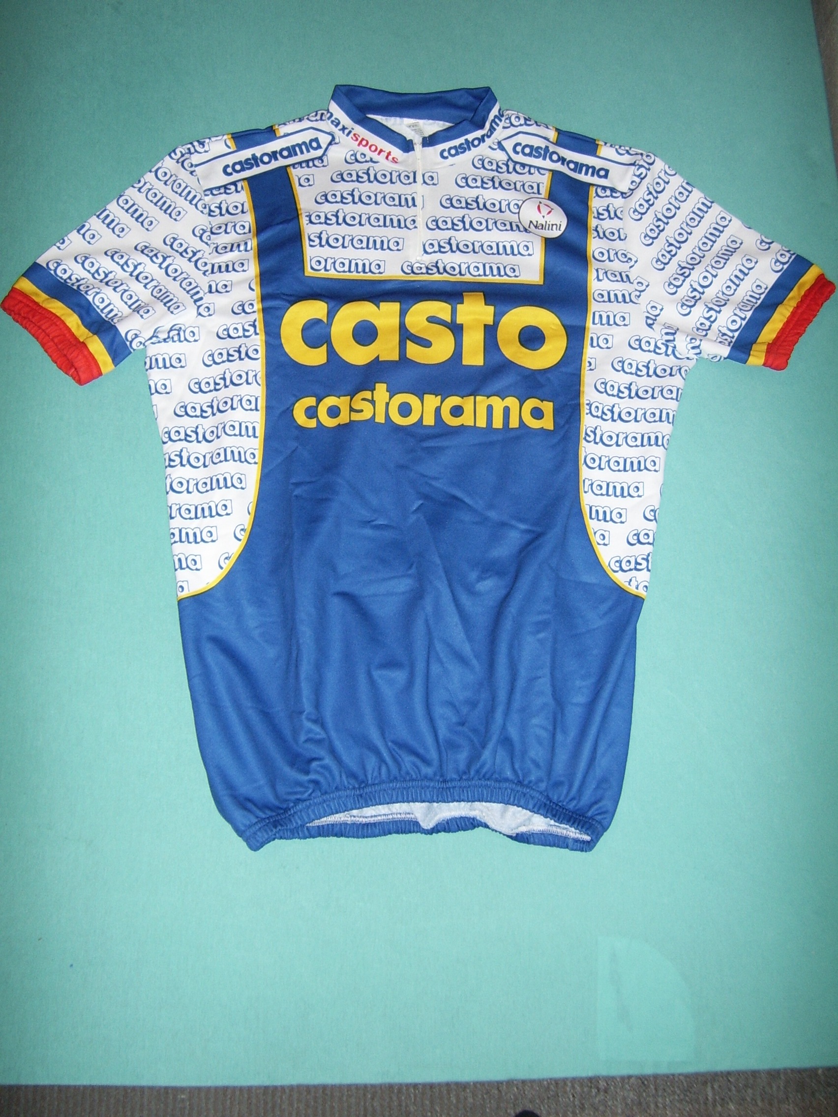 CASTO a CASTORAMA 1993 1994 CYCLING SHIRT Ton Merckx Cycling Jerseys Tour through the world of cycling jerseys