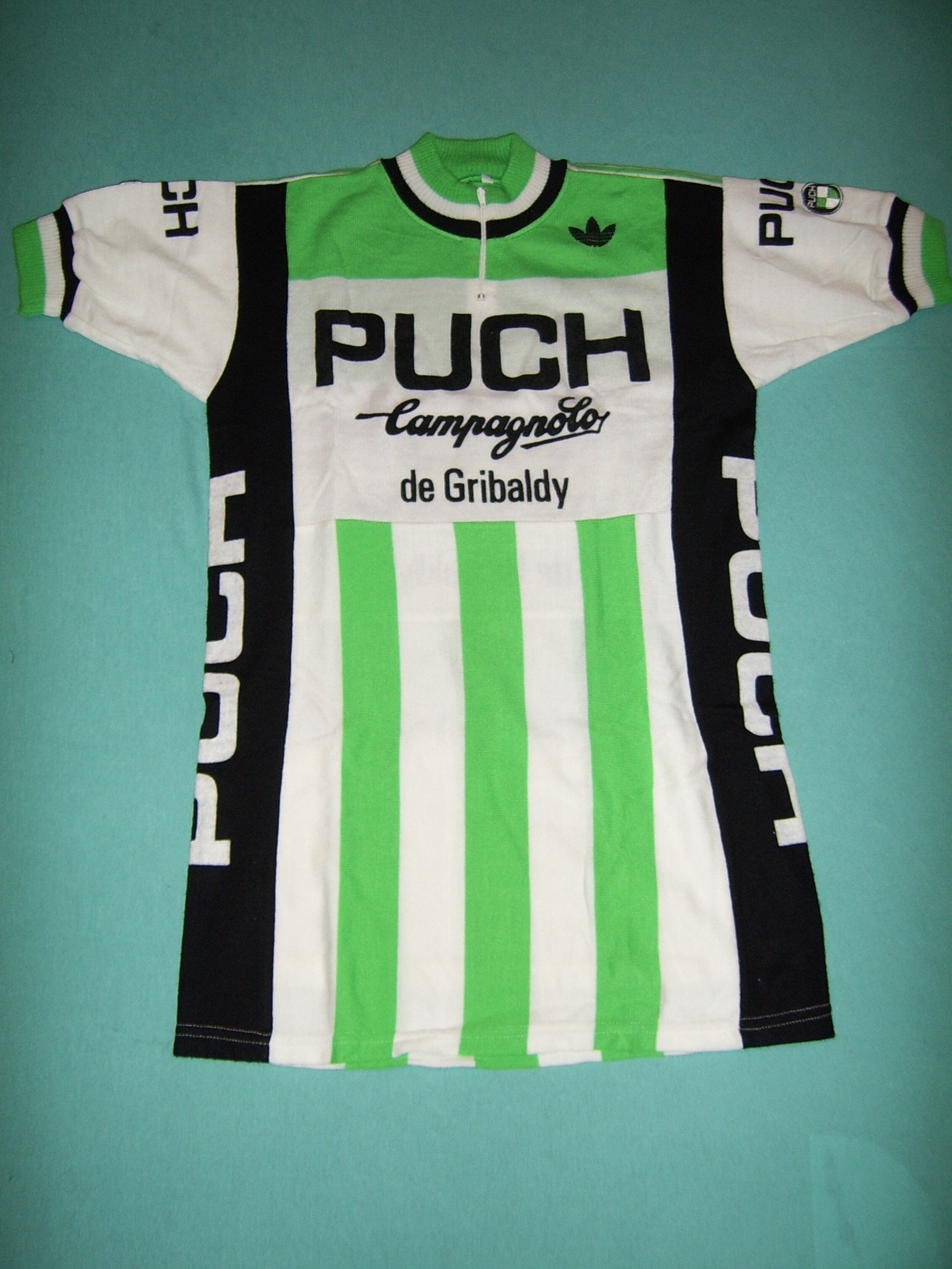 PUCH (a)-CAMPAGNOLO-DE GRIBALDY 1980 サイクル シャツ - Ton Merckx
