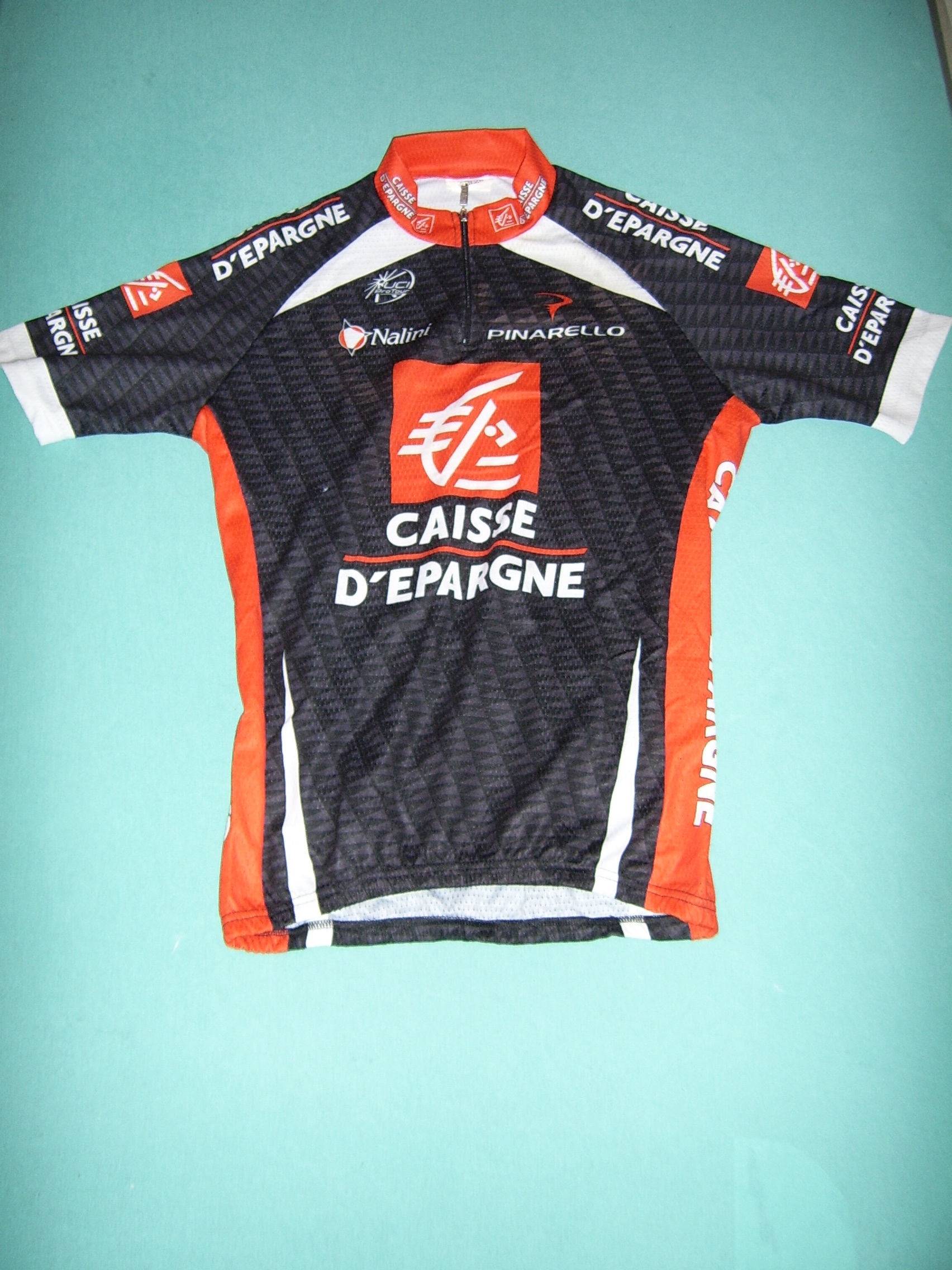 Nalini Caisse D'epargne Cycling Shirt 5 Jersey Cycle Camiseta UCI Pro