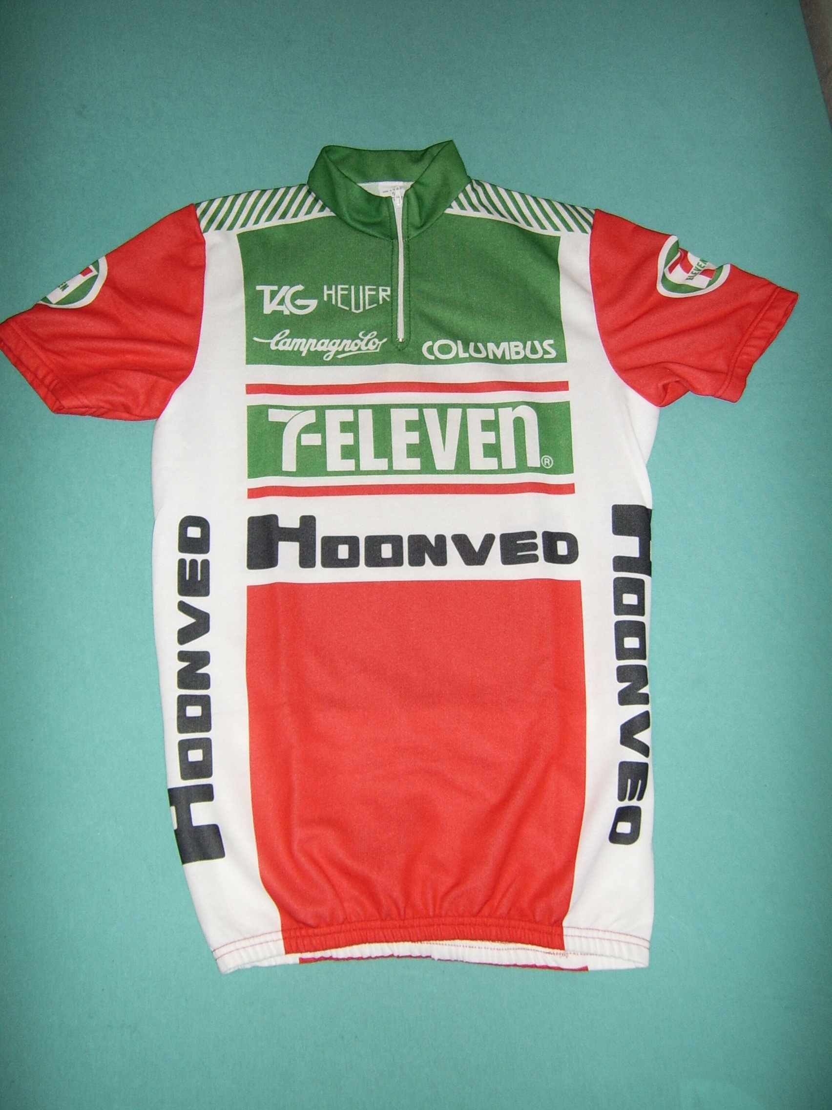 7-ELEVEN (d)-HOONVED 1990 CYCLING SHIRT - Ton Merckx