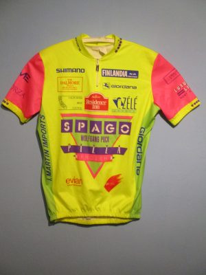 イタリアの自転車チームSPAGO 1990のサイクルシャツ